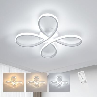 Comely LED Deckenleuchte, Weiß 40W 4500LM Deckenlampe LED Dimmbar mit Fernbedienung 3000K-6500K, Deckenleuchte Modern für Wohnzimmer Kinderzimmer Schlafzimmer Comely LED Deckenleuchte, Weiß 40W 4500LM Deckenlampe LED Dimmbar mit Fernbedienung 3000K-6500K, Deckenleuchte Modern für Wohnzimmer Kinderzimmer Schlafzimmer