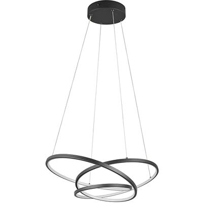 Trio Leuchten LED Pendelleuchte Darvin 349110132, Metall Schwarz matt, inkl. 34 Watt LED, Lichtfarbe einstellbar, Switch Dimmer Trio Leuchten LED Pendelleuchte Darvin 349110132, Metall Schwarz matt, inkl. 34 Watt LED, Lichtfarbe einstellbar, Switch Dimmer