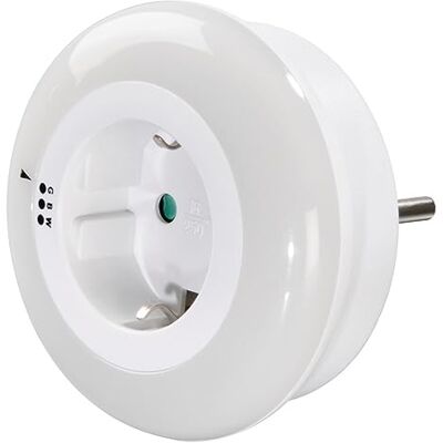 Hama Nachtlicht, mit Steckdose, Nachtsensor (3 Farben, Orientierungslicht, Stilllicht, für Babys, Kinder, Erwachsene, Schlummerlicht, Nachtleuchte, Schlaflampe, Nachtlampe, Steckdosenlicht) weiß Hama Nachtlicht, mit Steckdose, Nachtsensor (3 Farben, Orientierungslicht, Stilllicht, für Babys, Kinder, Erwachsene, Schlummerlicht, Nachtleuchte, Schlaflampe, Nachtlampe, Steckdosenlicht) weiß