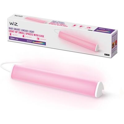 WiZ Tunable White and Color Lightbar (400 lm), RGB LED-Lightbar, 1 Bar mit 16 Mio. Farben oder warm- bis kaltweißem dimmbarem Licht, smarte Lichtsteuerung über WLAN per Stimme/App, weiß, 1er Pack WiZ Tunable White and Color Lightbar (400 lm), RGB LED-Lightbar, 1 Bar mit 16 Mio. Farben oder warm- bis kaltweißem dimmbarem Licht, smarte Lichtsteuerung über WLAN per Stimme/App, weiß, 1er Pack