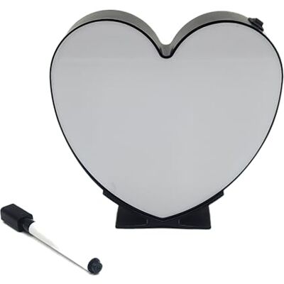 MAD Herz-Lampe, Kunststoff, Weiß, Schwarz, One Size MAD Herz-Lampe, Kunststoff, Weiß, Schwarz, One Size