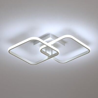 Toolight Deckenlampe LED 42W 4700LM, Moderne Deckenleuchte LED Quadratische 59cm 6500K Kühles Weißes Licht, Deckenlampe Wohnzimmer Acryl Weiß für Schlafzimmer Wohnzimmer Küche Badezimmer Korridor Toolight Deckenlampe LED 42W 4700LM, Moderne Deckenleuchte LED Quadratische 59cm 6500K Kühles Weißes Licht, Deckenlampe Wohnzimmer Acryl Weiß für Schlafzimmer Wohnzimmer Küche Badezimmer Korridor