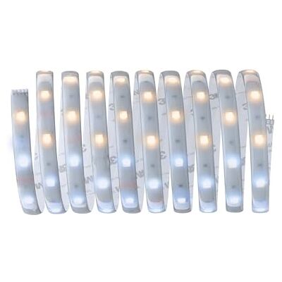 Paulmann 79877 LED Stripe MaxLED 250 Basisset 3m beschichtet IP44 11W 810lm Tunable White 24VA dimmbar Lichtband Kunststoff 2700 K Paulmann 79877 LED Stripe MaxLED 250 Basisset 3m beschichtet IP44 11W 810lm Tunable White 24VA dimmbar Lichtband Kunststoff 2700 K