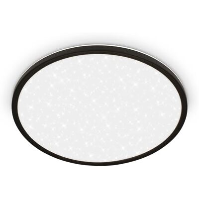 BRILONER LED Panel mit indirektem Licht, Sternenhimmel, neutralweißes Licht, LED Lampe, Deckenleuchte, Wohnzimmerlampe, Küchenlampe, Deckenbeleuchtung, Flurlampe, 37,5x4,5 cm, Schwarz BRILONER LED Panel mit indirektem Licht, Sternenhimmel, neutralweißes Licht, LED Lampe, Deckenleuchte, Wohnzimmerlampe, Küchenlampe, Deckenbeleuchtung, Flurlampe, 37,5x4,5 cm, Schwarz
