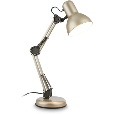 BRILONER Schreibtischlampe Schwenkbar Kabelschalter Satin-Metallic 54,6cm E14 Fassung max. 25W mit Stecker Tischlampe Leselampe Tischleuchte Bürolampe Leselicht Büro Wohnzimmer BRILONER Schreibtischlampe Schwenkbar Kabelschalter Satin-Metallic 54,6cm E14 Fassung max. 25W mit Stecker Tischlampe Leselampe Tischleuchte Bürolampe Leselicht Büro Wohnzimmer