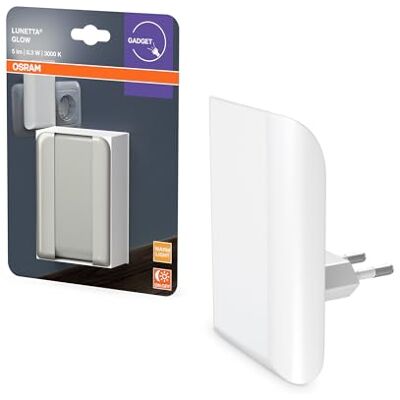 Osram Nachtlicht, indirektes Licht, 3000K, 5lm, 0,28W, Tageslichtsensor, Plug-and-Play, für Kinderzimmer und Wohnbereiche, Weiß Osram Nachtlicht, indirektes Licht, 3000K, 5lm, 0,28W, Tageslichtsensor, Plug-and-Play, für Kinderzimmer und Wohnbereiche, Weiß