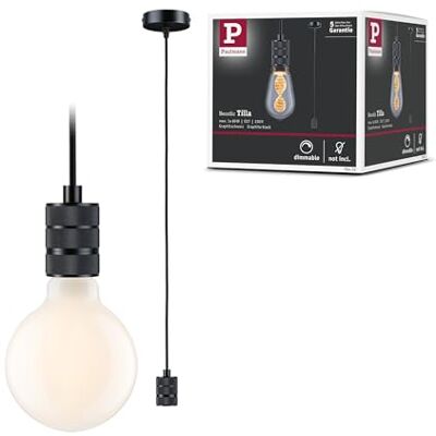Paulmann 78432 Pendelleuchte Neordic Pendelleuchte Tilla ohne Leuchtmittel max. 60 Watt Hängeleuchte Schwarz Metall E27 Paulmann 78432 Pendelleuchte Neordic Pendelleuchte Tilla ohne Leuchtmittel max. 60 Watt Hängeleuchte Schwarz Metall E27