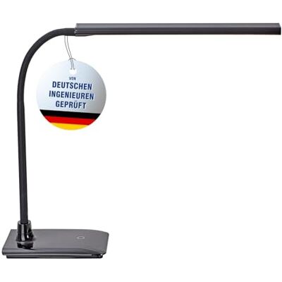 MAUL LED-Tischleuchte pirro, dimmbar – Büro Arbeitsplatzleuchte mit 4-Stufen-Dimmer – Schreibtischlampe mit 3000K Farbtemperatur – schwarz MAUL LED-Tischleuchte pirro, dimmbar – Büro Arbeitsplatzleuchte mit 4-Stufen-Dimmer – Schreibtischlampe mit 3000K Farbtemperatur – schwarz