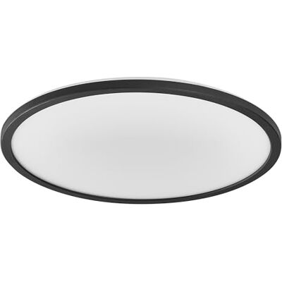 Osram ORBIS Ultra Slim Deckenleuchte 400mm, schwarz, 22W, 2720lm, homogenes, warmweißes Licht (3000K) + Hintergrundlicht, dreistufige Dimmbarkeit über Wandschalter, ultraflach, Schutzklasse IP20 Osram ORBIS Ultra Slim Deckenleuchte 400mm, schwarz, 22W, 2720lm, homogenes, warmweißes Licht (3000K) + Hintergrundlicht, dreistufige Dimmbarkeit über Wandschalter, ultraflach, Schutzklasse IP20