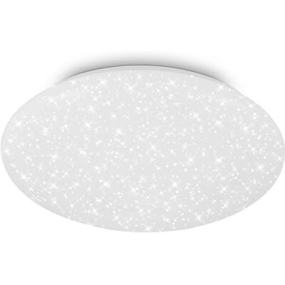 BRILONER LED Deckenlampe mit Sternenhimmel, neutralweißes Licht, LED Lampe, Deckenleuchte, Wohnzimmerlampe, Küchenlampe, Deckenbeleuchtung, Flurlampe, 38 x 7 cm (DxH), Weiß BRILONER LED Deckenlampe mit Sternenhimmel, neutralweißes Licht, LED Lampe, Deckenleuchte, Wohnzimmerlampe, Küchenlampe, Deckenbeleuchtung, Flurlampe, 38 x 7 cm (DxH), Weiß