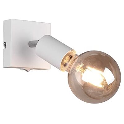 RL LIVE YOUR LIGHT Reality Leuchten Wandspot Vannes R80181731, Metall Weiß matt, exklusiv 1x E27 RL LIVE YOUR LIGHT Reality Leuchten Wandspot Vannes R80181731, Metall Weiß matt, exklusiv 1x E27