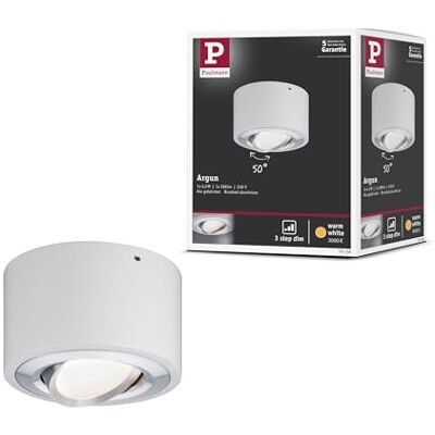 Paulmann 797.08 LED Deckenleuchte Argun 1-flammig 4,8W Weiß matt/Alu gebürstet Paulmann 797.08 LED Deckenleuchte Argun 1-flammig 4,8W Weiß matt/Alu gebürstet