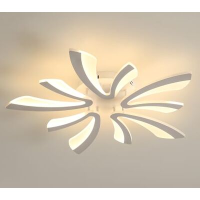 Comely LED Deckenleuchte, 50W LED Deckenlampe, 3000K Warmes Licht Flush Mount Acryl Moderne Beleuchtung mit Fernbedienung für Wohnzimmer Schlafzimmer, 72cm Comely LED Deckenleuchte, 50W LED Deckenlampe, 3000K Warmes Licht Flush Mount Acryl Moderne Beleuchtung mit Fernbedienung für Wohnzimmer Schlafzimmer, 72cm