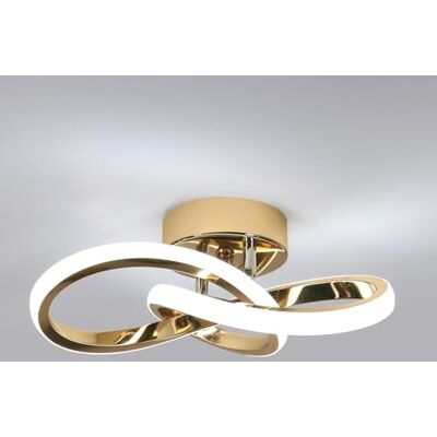 Comely Moderne LED Deckenleuchte, 22W Kreative Deckenlampe in Blumenform, 6500K Kaltweiß Acryl Deckenbeleuchtung für Wohnzimmer Schlafzimmer Küche, Gold Comely Moderne LED Deckenleuchte, 22W Kreative Deckenlampe in Blumenform, 6500K Kaltweiß Acryl Deckenbeleuchtung für Wohnzimmer Schlafzimmer Küche, Gold