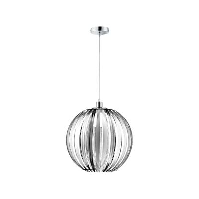 Trio Leuchten Pendelleuchte in Chrom, Acrylstäbe verchromt, exklusive 1x E27 maximal 60W, ø 40 cm, Höhe: 150 cm 304100106 Trio Leuchten Pendelleuchte in Chrom, Acrylstäbe verchromt, exklusive 1x E27 maximal 60W, ø 40 cm, Höhe: 150 cm 304100106