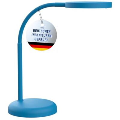 MAUL Schreibtischlampe LED joy Kleine Schreibtischlampe mit Standfuß Moderne Tischlampe für Schreibtisch, Büro Flexible LED Lampe mit 3000K warmweißem LED Licht Atlantic Blue MAUL Schreibtischlampe LED joy Kleine Schreibtischlampe mit Standfuß Moderne Tischlampe für Schreibtisch, Büro Flexible LED Lampe mit 3000K warmweißem LED Licht Atlantic Blue