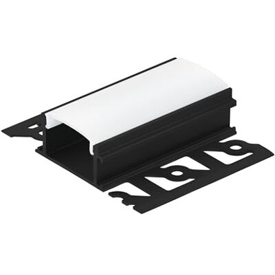 EGLO Einbau-Profil für LED-Stripes Recessed Profile 4, Zubehör aus Alu in schwarz, Kunststoff in weiß, 100 cm EGLO Einbau-Profil für LED-Stripes Recessed Profile 4, Zubehör aus Alu in schwarz, Kunststoff in weiß, 100 cm