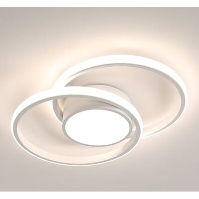 Comely LED-Deckenleuchte, 42 W, 4350 lm, moderne Deckenleuchte, Schlafzimmer, natürliches Licht, 4500 K, LED-Kronleuchter, modern, weiß, für Wohnzimmer, Küche, Bad, Flur Comely LED-Deckenleuchte, 42 W, 4350 lm, moderne Deckenleuchte, Schlafzimmer, natürliches Licht, 4500 K, LED-Kronleuchter, modern, weiß, für Wohnzimmer, Küche, Bad, Flur