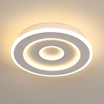 Comely LED Deckenleuchte Runden, 28cm 28W Weiß Moderne Deckenlampe Deckenbeleuchtung für Schlafzimmer, Wohnzimmer, Flur, Warmes Licht 3000K Comely LED Deckenleuchte Runden, 28cm 28W Weiß Moderne Deckenlampe Deckenbeleuchtung für Schlafzimmer, Wohnzimmer, Flur, Warmes Licht 3000K