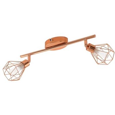 EGLO LED Deckenlampe Zapata, 2 flammige Deckenleuchte, Deckenstrahler aus Metall und satiniertem Glas, Wohnzimmerlampe in Kupfer, Weiß, Flurlampe inkl. G9 Leuchtmittel, warmweiß EGLO LED Deckenlampe Zapata, 2 flammige Deckenleuchte, Deckenstrahler aus Metall und satiniertem Glas, Wohnzimmerlampe in Kupfer, Weiß, Flurlampe inkl. G9 Leuchtmittel, warmweiß
