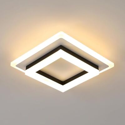 Comely Moderne LED-Deckenleuchte, LED-Deckenleuchte, 24 W, 2350 lm, Warmweiß, 3000 K, für Flur, Bad, Küche, Wohnzimmer, Schlafzimmer, Flur Comely Moderne LED-Deckenleuchte, LED-Deckenleuchte, 24 W, 2350 lm, Warmweiß, 3000 K, für Flur, Bad, Küche, Wohnzimmer, Schlafzimmer, Flur