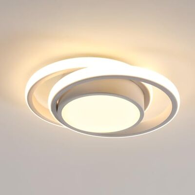 Comely Modern LED Deckenleuchte, 32W 2350LM Weiß Runde Deckenlampe, Warmweiß 3000K Deckenlampen für Schlafzimmer Flur Balkon Badezimmer, Durchmesser 270mm Comely Modern LED Deckenleuchte, 32W 2350LM Weiß Runde Deckenlampe, Warmweiß 3000K Deckenlampen für Schlafzimmer Flur Balkon Badezimmer, Durchmesser 270mm