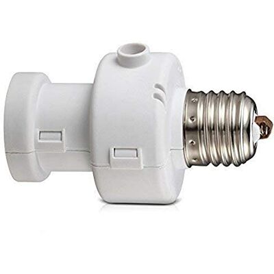 Maclean MCE21W E27 Lampenfassung Adapter mit Dämmerungssensor Max. 100W Leistung Weiß Automatische Dämmerungserkennung für komfortable Nutzung Spart Energie Ideal für Flure und Treppenhäuser Maclean MCE21W E27 Lampenfassung Adapter mit Dämmerungssensor Max. 100W Leistung Weiß Automatische Dämmerungserkennung für komfortable Nutzung Spart Energie Ideal für Flure und Treppenhäuser