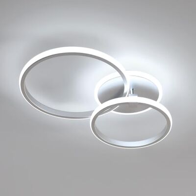 Comely Modern LED Deckenleuchte, 42W 4700LM Silber Runde Deckenlampe, 6500K Kaltweiß LED Deckenbeleuchtung für Schlafzimmer Wohnzimmwer Flur Comely Modern LED Deckenleuchte, 42W 4700LM Silber Runde Deckenlampe, 6500K Kaltweiß LED Deckenbeleuchtung für Schlafzimmer Wohnzimmwer Flur