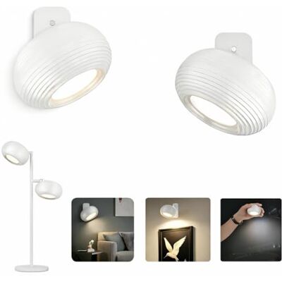 LuminexDesigns Akku Wandleuchte Innen Kabellos 2-in-1 als Wandlampe & Tischlampe – Magnetisch, USB Ladefunktion, Touch Dimmbar – Moderne LED Wandlampe für Wohnzimmer, Schlafzimmer, Flur LuminexDesigns Akku Wandleuchte Innen Kabellos 2-in-1 als Wandlampe & Tischlampe – Magnetisch, USB Ladefunktion, Touch Dimmbar – Moderne LED Wandlampe für Wohnzimmer, Schlafzimmer, Flur
