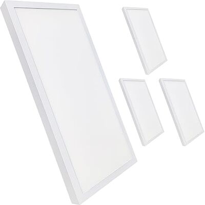 LED ATOMANT Packung mit 4 Oberfläche LED Deckenpanel 60x30cm 36W, CCT (Farbwahlschalter Warmweiß, Neutralweiß oder Kaltweiß), 4000 Lumen, Inklusive Treiber LED ATOMANT Packung mit 4 Oberfläche LED Deckenpanel 60x30cm 36W, CCT (Farbwahlschalter Warmweiß, Neutralweiß oder Kaltweiß), 4000 Lumen, Inklusive Treiber