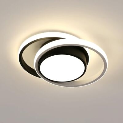 Comely LED Deckenlampe, 32W 3600LM LED Deckenleuchte Modern Runden Lampe für Schlafzimmer Badezimmer Küche Balkon, Dia 28cm, Natürliches Licht 4500K, Schwarz Comely LED Deckenlampe, 32W 3600LM LED Deckenleuchte Modern Runden Lampe für Schlafzimmer Badezimmer Küche Balkon, Dia 28cm, Natürliches Licht 4500K, Schwarz