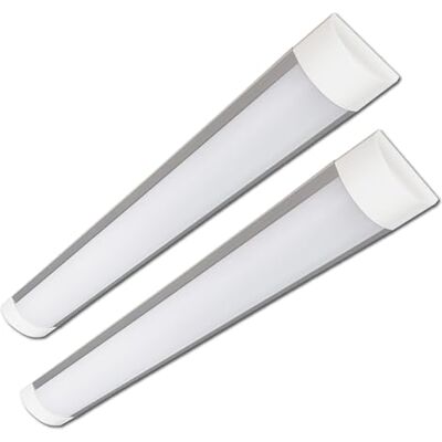 LED ATOMANT Packung mit 2 Feuchtraumleuchte LED, 120cm 40W, CCT (Farbwahlschalter Warmweiß, Neutralweiß oder Kaltweiß), 4000 Lumen LED ATOMANT Packung mit 2 Feuchtraumleuchte LED, 120cm 40W, CCT (Farbwahlschalter Warmweiß, Neutralweiß oder Kaltweiß), 4000 Lumen