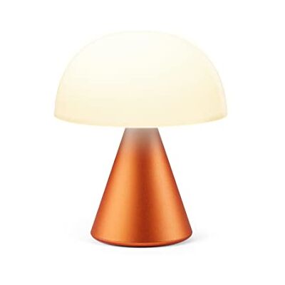 Lexon MINA M Wiederaufladbare kabellose LED-Tischlampe, für Nachttisch oder Schreibtisch, mit Dimmer, bis zu 12 Stunden Akkulaufzeit Aluminium Orange Lexon MINA M Wiederaufladbare kabellose LED-Tischlampe, für Nachttisch oder Schreibtisch, mit Dimmer, bis zu 12 Stunden Akkulaufzeit Aluminium Orange