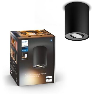 Philips Pillar Hue single spot black 1x5W 230V Philips Pillar Hue single spot black 1x5W 230V