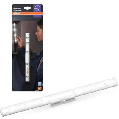 Osram LUMIstixx, LED Leuchte, Weiß, 100 lm, 4000K, batteriebetrieben, magnetische Befestigung, Klebemontage, kompakt für Innenräume Osram LUMIstixx, LED Leuchte, Weiß, 100 lm, 4000K, batteriebetrieben, magnetische Befestigung, Klebemontage, kompakt für Innenräume