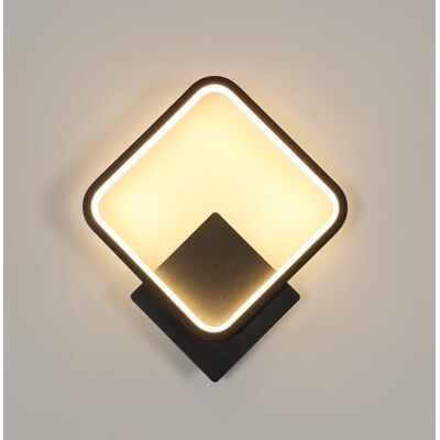 Osairous Wandleuchten LED Innen, 17W 1912LM LED Wandlampe Quadrat Moderne, Wandbeleuchtung Aluminium für Schlafzimmer, Wohnzimmer, Flur, Treppenhaus, Schwarz, 3000K Warmweiß Osairous Wandleuchten LED Innen, 17W 1912LM LED Wandlampe Quadrat Moderne, Wandbeleuchtung Aluminium für Schlafzimmer, Wohnzimmer, Flur, Treppenhaus, Schwarz, 3000K Warmweiß