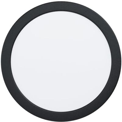 EGLO LED Einbaustrahler Fueva 5, Ø 21,6 cm, Spot aus Stahl und einer Kunststoff Leuchtfläche, Einbauleuchte in Schwarz, Weiß, Einbauspot flach, geringe Einbautiefe 26 mm, neutralweiß EGLO LED Einbaustrahler Fueva 5, Ø 21,6 cm, Spot aus Stahl und einer Kunststoff Leuchtfläche, Einbauleuchte in Schwarz, Weiß, Einbauspot flach, geringe Einbautiefe 26 mm, neutralweiß