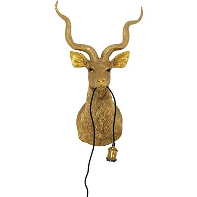 Kare Design Wandleuchte Animal Goat, Ziegenkopf, Gold, Wanddeko, Wandbeleuchtung, Dekoleuchte, Wandlampe, Leuchtmittel nicht inkl., 45x74cm Kare Design Wandleuchte Animal Goat, Ziegenkopf, Gold, Wanddeko, Wandbeleuchtung, Dekoleuchte, Wandlampe, Leuchtmittel nicht inkl., 45x74cm