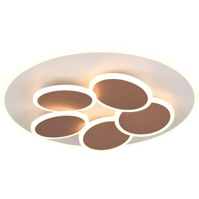 Trio Leuchten LED Deckenleuchte Mandala 653210676, Metall Warm Grey/Coffee, inkl. 35 Watt LED, Fernbedienung, Switch Dimmer, Lichtfarbe einstellbar, Timer, Nachtlicht Trio Leuchten LED Deckenleuchte Mandala 653210676, Metall Warm Grey/Coffee, inkl. 35 Watt LED, Fernbedienung, Switch Dimmer, Lichtfarbe einstellbar, Timer, Nachtlicht