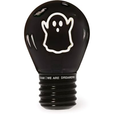 LEGAMI Glühbirnenförmige Tischlampe, wiederaufladbar mit USB Kabel, kabellos, Glühbirnen Fiktion, Ghost Thema, 6,8 x 10,3 cm LEGAMI Glühbirnenförmige Tischlampe, wiederaufladbar mit USB Kabel, kabellos, Glühbirnen Fiktion, Ghost Thema, 6,8 x 10,3 cm