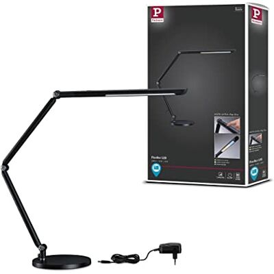 Paulmann 78912 LED Schreibtischleuchte FlexBar White Switch Tunable White incl. 1x10,6 Watt dimmbar Assistenzleuchten Schwarz Tischleuchte 3000 K Paulmann 78912 LED Schreibtischleuchte FlexBar White Switch Tunable White incl. 1x10,6 Watt dimmbar Assistenzleuchten Schwarz Tischleuchte 3000 K