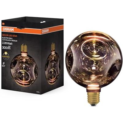 Osram DECOR LED LAMP IN ELECTRO GLASS IN ELECTRO GLASS MEDIUM BLACK Osram DECOR LED LAMP IN ELECTRO GLASS IN ELECTRO GLASS MEDIUM BLACK