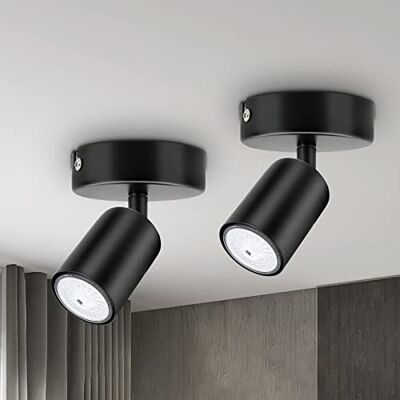 Dehobo 2er Led Deckenstrahler Schwenkbar 350° Deckenstrahler 1 Flammig Schwarz GU10 LED Wandstrahler mit Strahler Deckenspot Spotlight Lampe für Wohnzimmer Küche Nein GU10 Leuchtmittel Dehobo 2er Led Deckenstrahler Schwenkbar 350° Deckenstrahler 1 Flammig Schwarz GU10 LED Wandstrahler mit Strahler Deckenspot Spotlight Lampe für Wohnzimmer Küche Nein GU10 Leuchtmittel