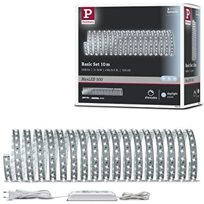 Paulmann Function MaxLED 500 Basisset 10m Tageslichtweiß 28W 230/24V 75VA Silber Paulmann Function MaxLED 500 Basisset 10m Tageslichtweiß 28W 230/24V 75VA Silber