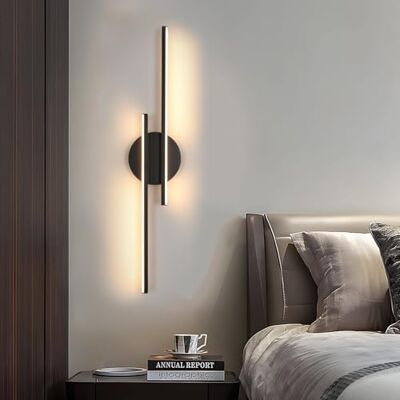 Mckalen 60CM LED Wandlampe Innen 24W 2700LM Wandleuchte LED Schwarz 3000K Modern Wandbeleuchtung Innen Kreative Lange für Wohnzimmer Schlafzimmer Korridor Treppe Flur, Warmweiss 3000K Mckalen 60CM LED Wandlampe Innen 24W 2700LM Wandleuchte LED Schwarz 3000K Modern Wandbeleuchtung Innen Kreative Lange für Wohnzimmer Schlafzimmer Korridor Treppe Flur, Warmweiss 3000K