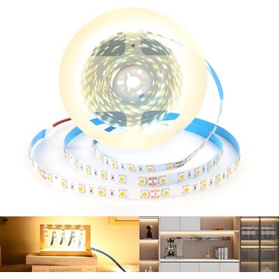 Arotelicht 24V LED Strip warmweiß 300 LEDs 5M 5050SMD Band Leiste Streifen 3000K Lichterkette Stripe Lichtleiste Innen Deko Lichter, nicht wasserdicht IP20, 60LEDs/M Arotelicht 24V LED Strip warmweiß 300 LEDs 5M 5050SMD Band Leiste Streifen 3000K Lichterkette Stripe Lichtleiste Innen Deko Lichter, nicht wasserdicht IP20, 60LEDs/M
