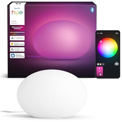 Philips Flourish Tischleuchte, dimmbar, weißes und farbiges Licht, 16 Millionen Farben, über App steuerbar, kompatibel mit Amazon Alexa (Echo, Echo Dot), neue Generation Philips Flourish Tischleuchte, dimmbar, weißes und farbiges Licht, 16 Millionen Farben, über App steuerbar, kompatibel mit Amazon Alexa (Echo, Echo Dot), neue Generation
