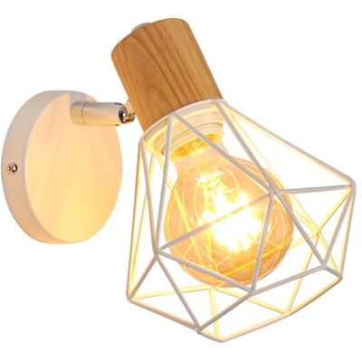 Comely Wandleuchte Innen Vintage, 360° Drehbare Käfig Wandlampe Innen, Wandstrahler Schlafzimmer Wandlampe Wohnzimmer für Wohnzimmer Schlafzimmer Büro Küche Flur Comely Wandleuchte Innen Vintage, 360° Drehbare Käfig Wandlampe Innen, Wandstrahler Schlafzimmer Wandlampe Wohnzimmer für Wohnzimmer Schlafzimmer Büro Küche Flur