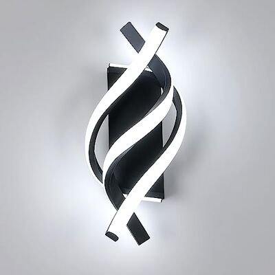 Comely LED Wandleuchte Innen, Kreative Linie Design LED Wandlampe Modern Wandbeleuchtung 22W 2500LM für Wohnzimmer Schlafzimmer Flur, Schwarz Comely LED Wandleuchte Innen, Kreative Linie Design LED Wandlampe Modern Wandbeleuchtung 22W 2500LM für Wohnzimmer Schlafzimmer Flur, Schwarz