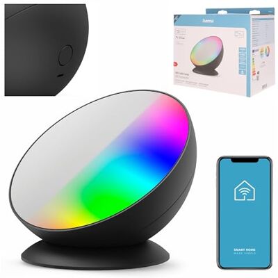 Hama Smarthome LED Tischleuchte (Tischlampe mit Helligkeitsstufen 3000K – 6500K und RGB Farbwechsel bunt, Stimmungslicht für indirekte Beleuchtung, LED Lampe dimmbar, für Alexa, Google Assistant, Siri, 6W) Hama Smarthome LED Tischleuchte (Tischlampe mit Helligkeitsstufen 3000K – 6500K und RGB Farbwechsel bunt, Stimmungslicht für indirekte Beleuchtung, LED Lampe dimmbar, für Alexa, Google Assistant, Siri, 6W)